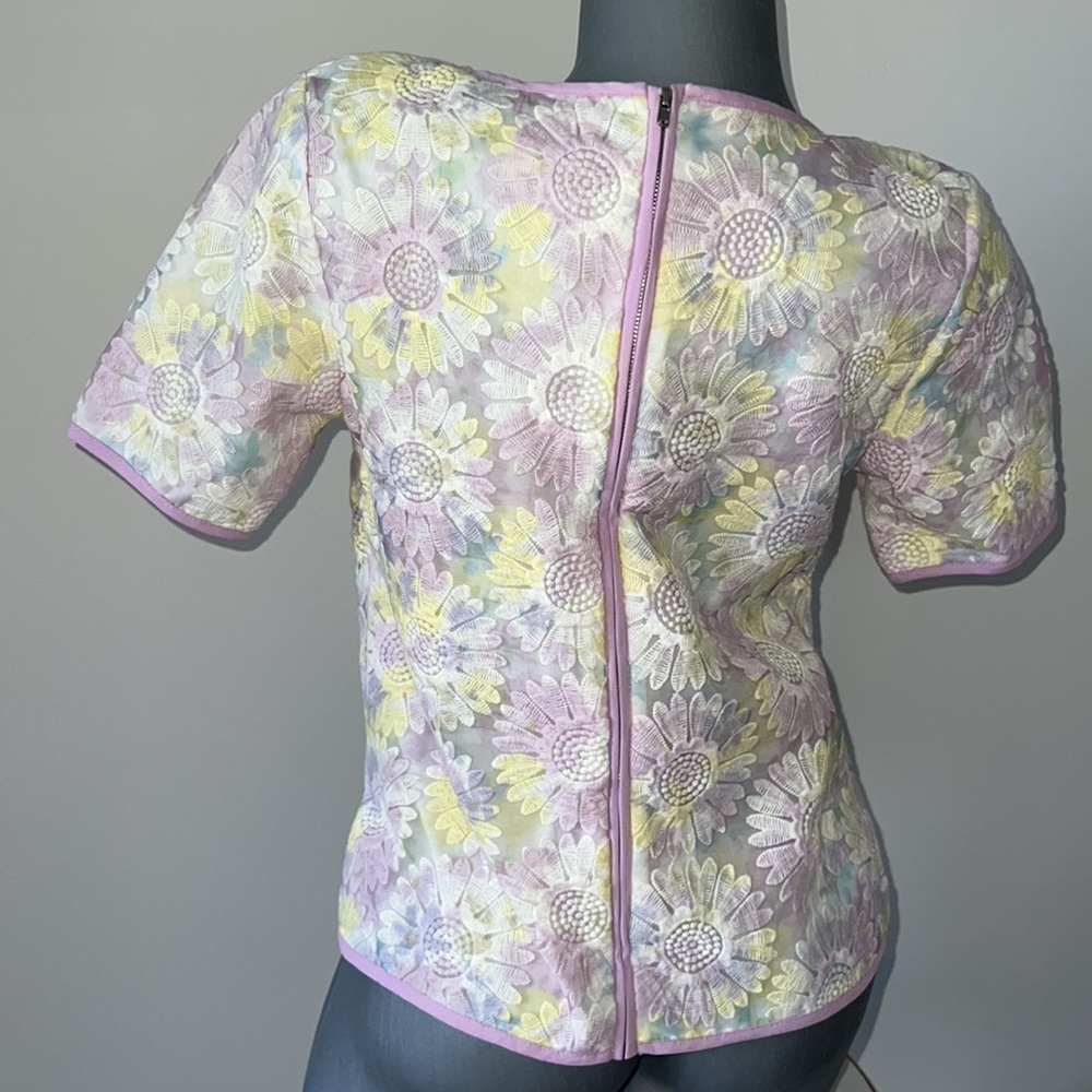 Joa Los Algeles woman’s short sleeves blouse top size Small - Picture 6 of 6